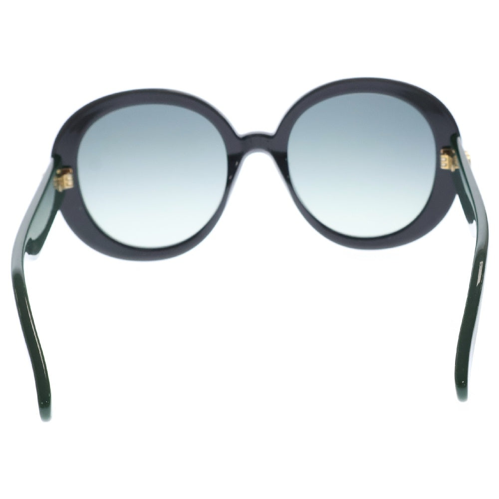GUCCI(グッチ) シェリーライン ラウンド型 ブラックレンズ レディースサングラス GG0712S ※度入り