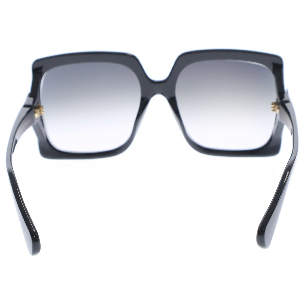GUCCI(グッチ) サイドGGロゴ入り ラウンド型 ブラックフレーム サングラス GG0876SA ※度入り