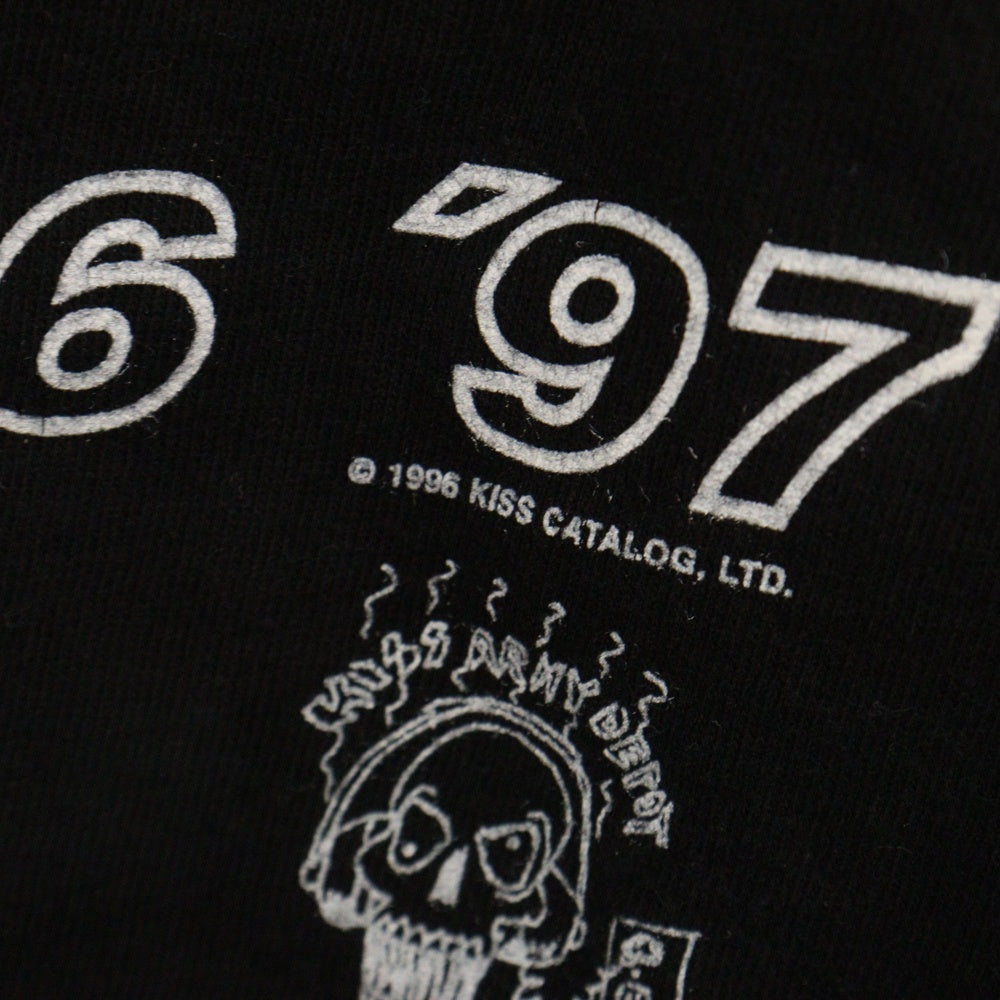 VINTAGE(ヴィンテージ) 90s KISS ALIVE WORLDWIDE TOUR 96‐97 キス アライブワールドワイド 半袖Tシャツ バンドTシャツ ブラック