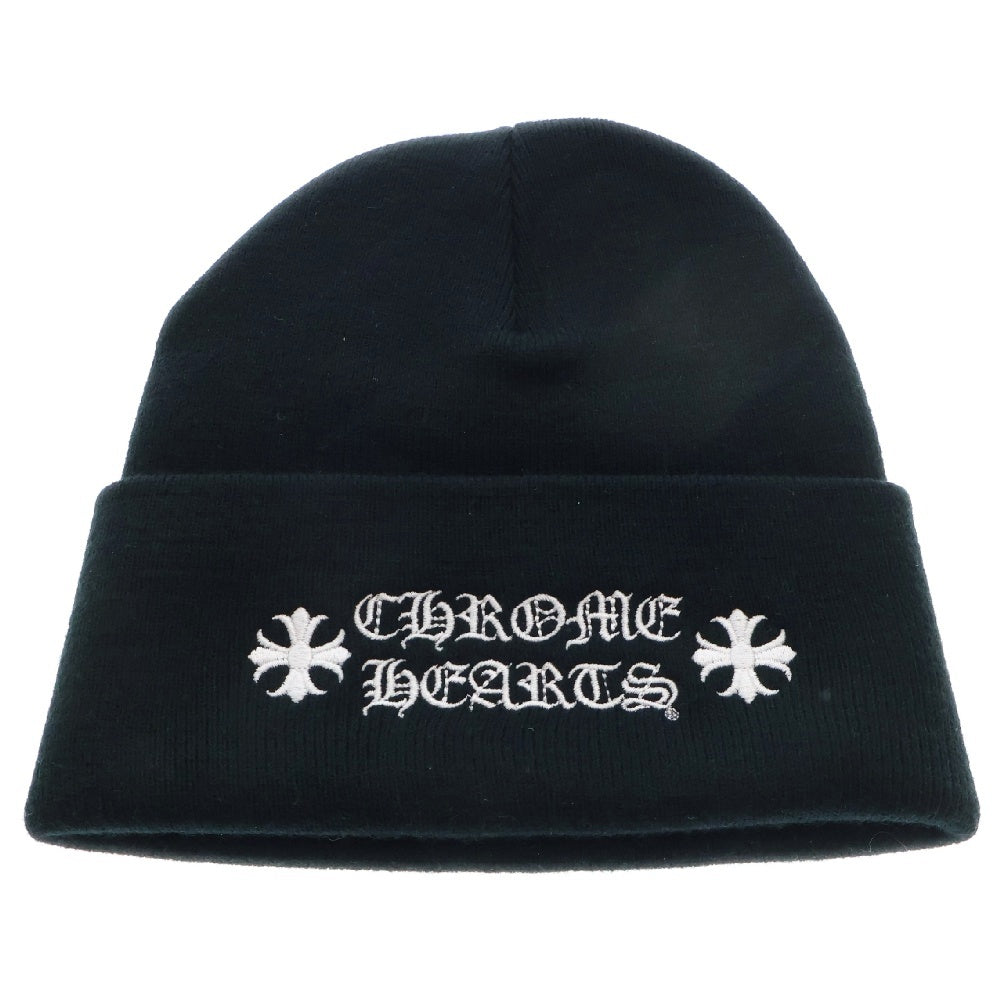 CHROME HEARTS(クロムハーツ) WATCH CAP ワッチキャップ ロゴ刺繍ビーニー ニットキャップ 帽子