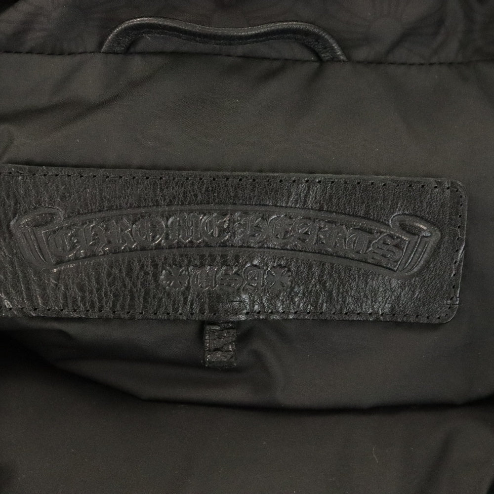 CHROME HEARTS(クロムハーツ) STIFF V2 FBRC CHプラス 総柄クロスボールボタン ダウンジャケット ブラック（国内レシート付き）