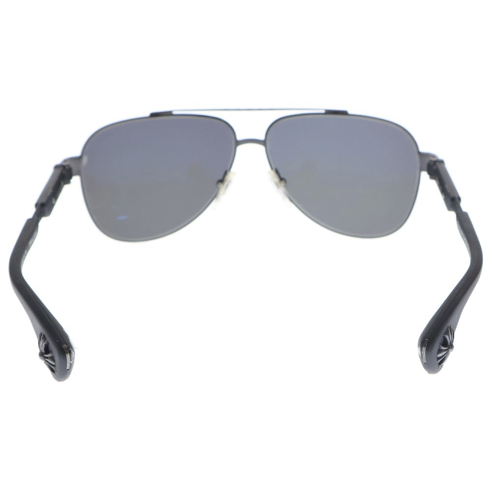 CHROME HEARTS(クロムハーツ) DRAG KING I ティアドロップ サングラス アイウェア ブラック/シルバー