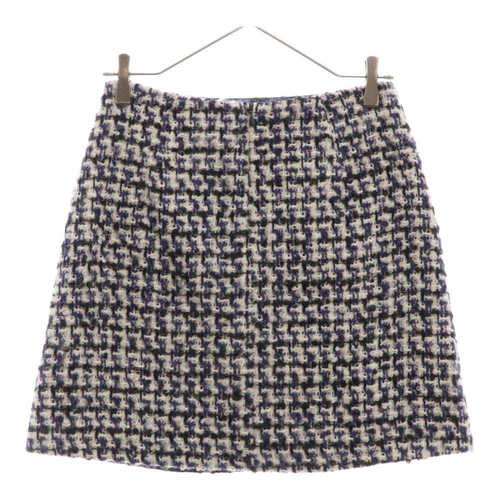 EMPORIO ARMANI(エンポリオアルマーニ) High-waist mini skirt 6K2N62 2NJNZ レディース ハイウエスト ミニスカート ホワイト/ネイビー