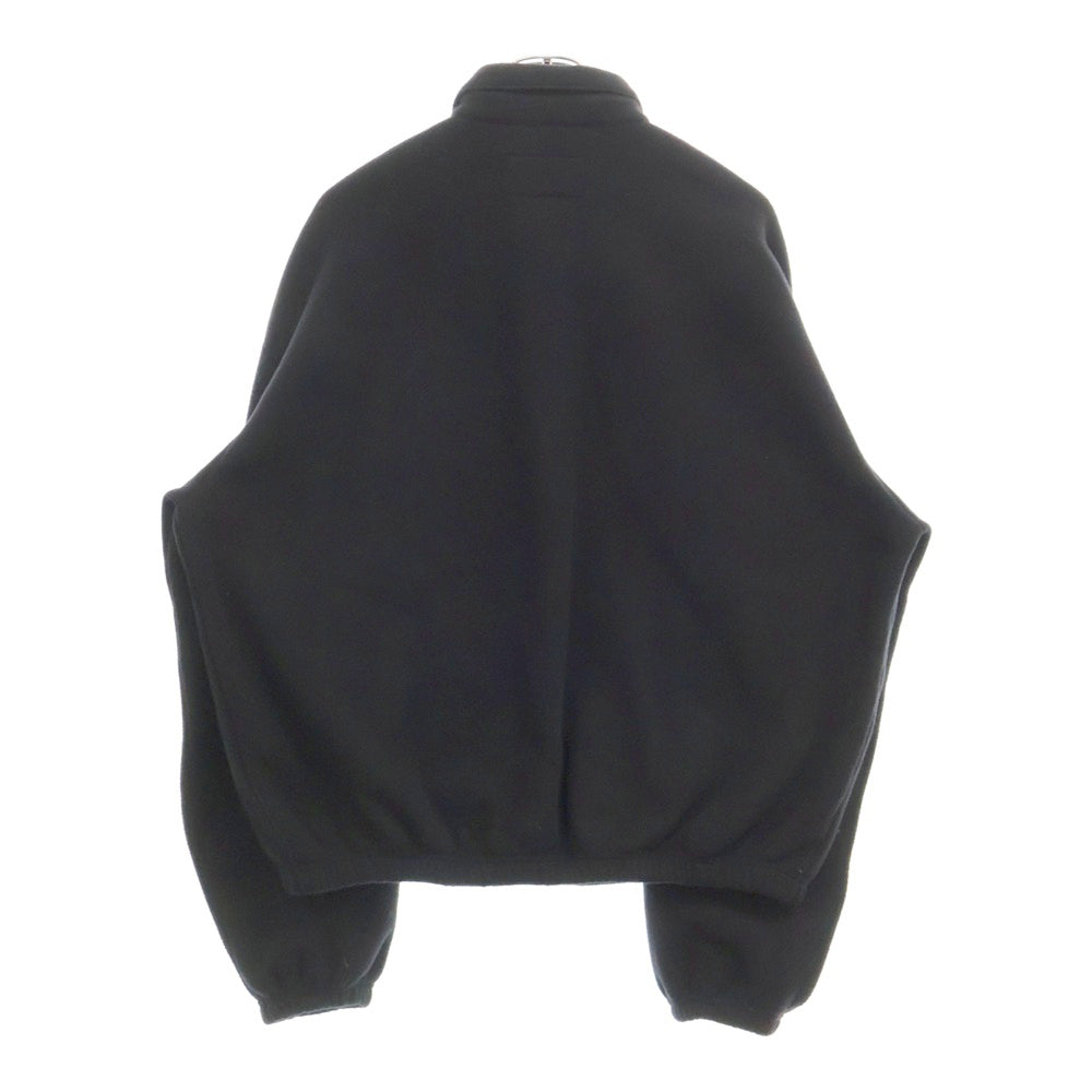 DESCENDANT(ディセンダント) 23AW TEE FLEECE JACKET ロゴ刺繍 フリーススイングトップジャケット ブラック 232ATDS-JKM01