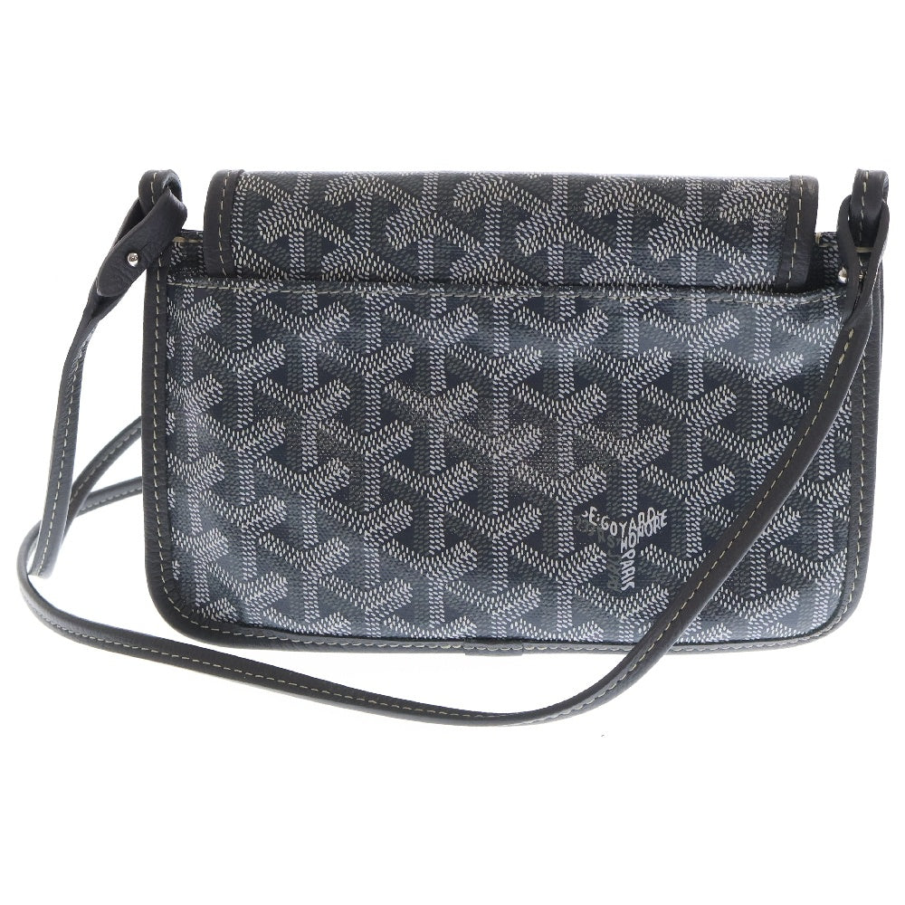 GOYARD(ゴヤール) プリュメ PVCレザーポーチウォレット ショルダーバッグ グレー