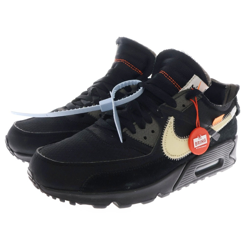 NIKE(ナイキ) ×OFF-WHITE THE 10 AIR MAX 90 オフホワイト ザテン エアマックス ローカットスニーカー ブラック US6.5/24.5cm AA7293-001
