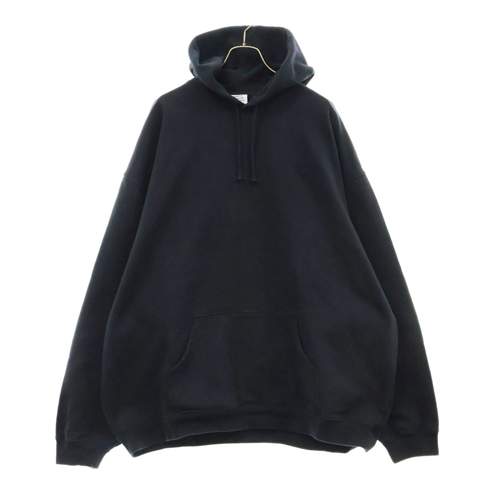 VETEMENTS(ヴェトモン) 23SS ロゴ刺繍 オーバーサイズプルオーバーパーカー ブラック UE63HD140B