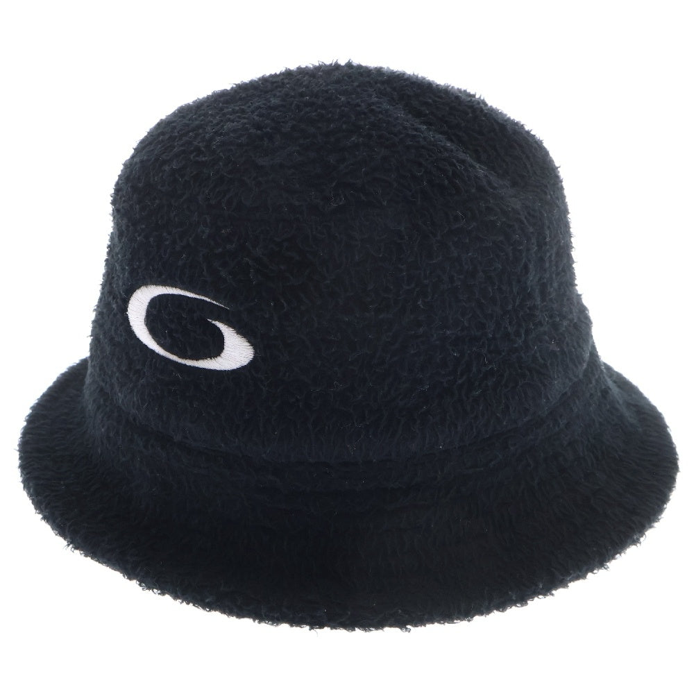 BALENCIAGA(バレンシアガ) 24AW Fleece Bucket Hat ロゴ刺繍 フリース バケットハット ブラック 808397 4E7B3