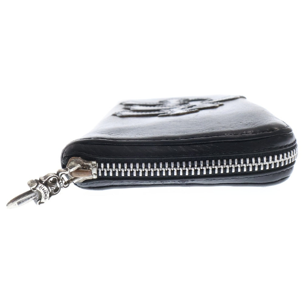 CHROME HEARTS(クロムハーツ) REC F ZIP 3クロス ラウンドジップレザーウォレット 財布 ブラック BCA368