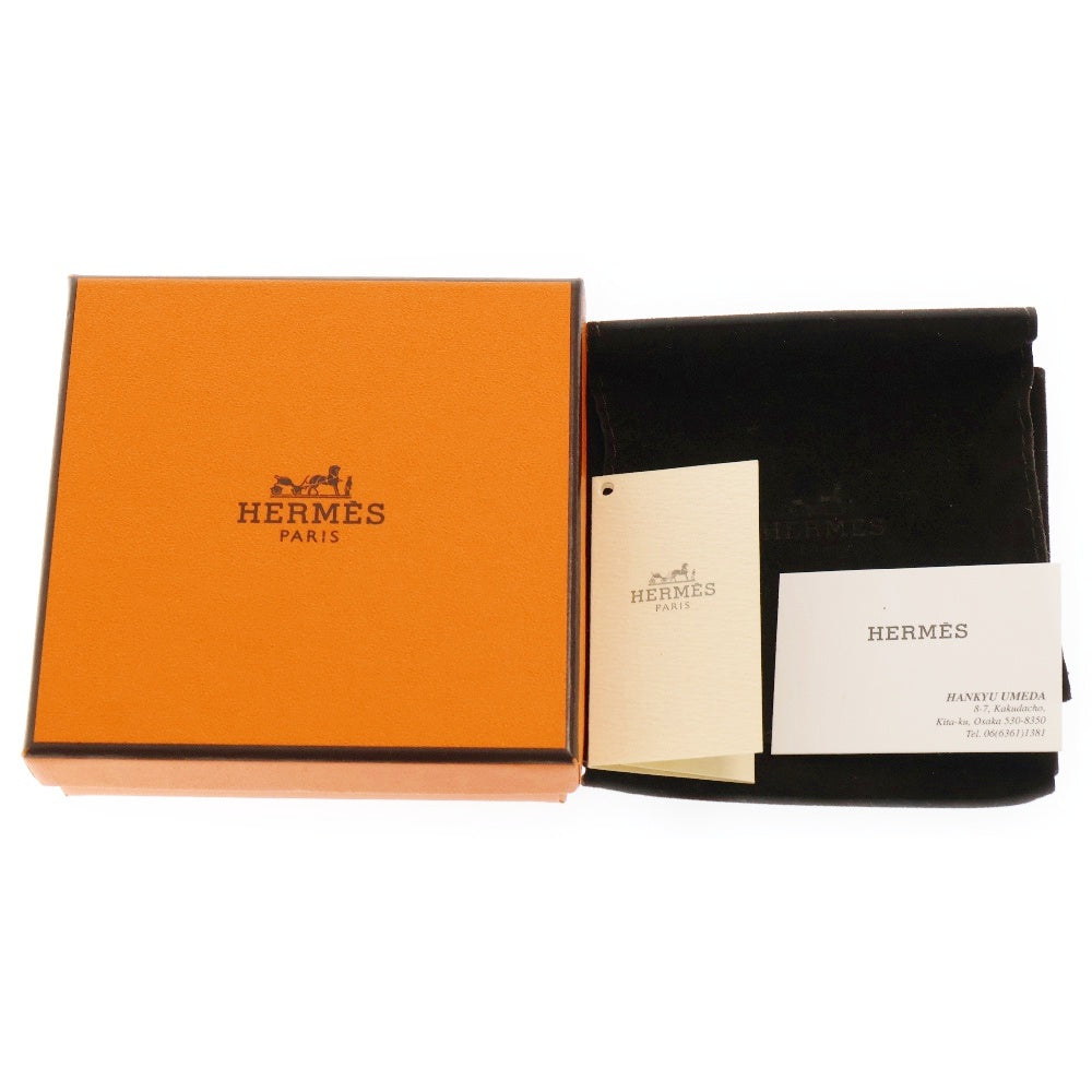 HERMES(エルメス) コリエドシアン ドゥブルトゥール レザーブレスレット C刻印 2018年製 ブラウン/シルバー