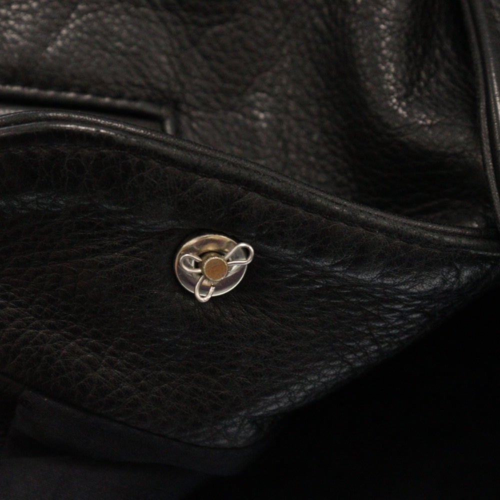 CHROME HEARTS(クロムハーツ) LTHR VEST 6クロスボール レザーベスト ブラック