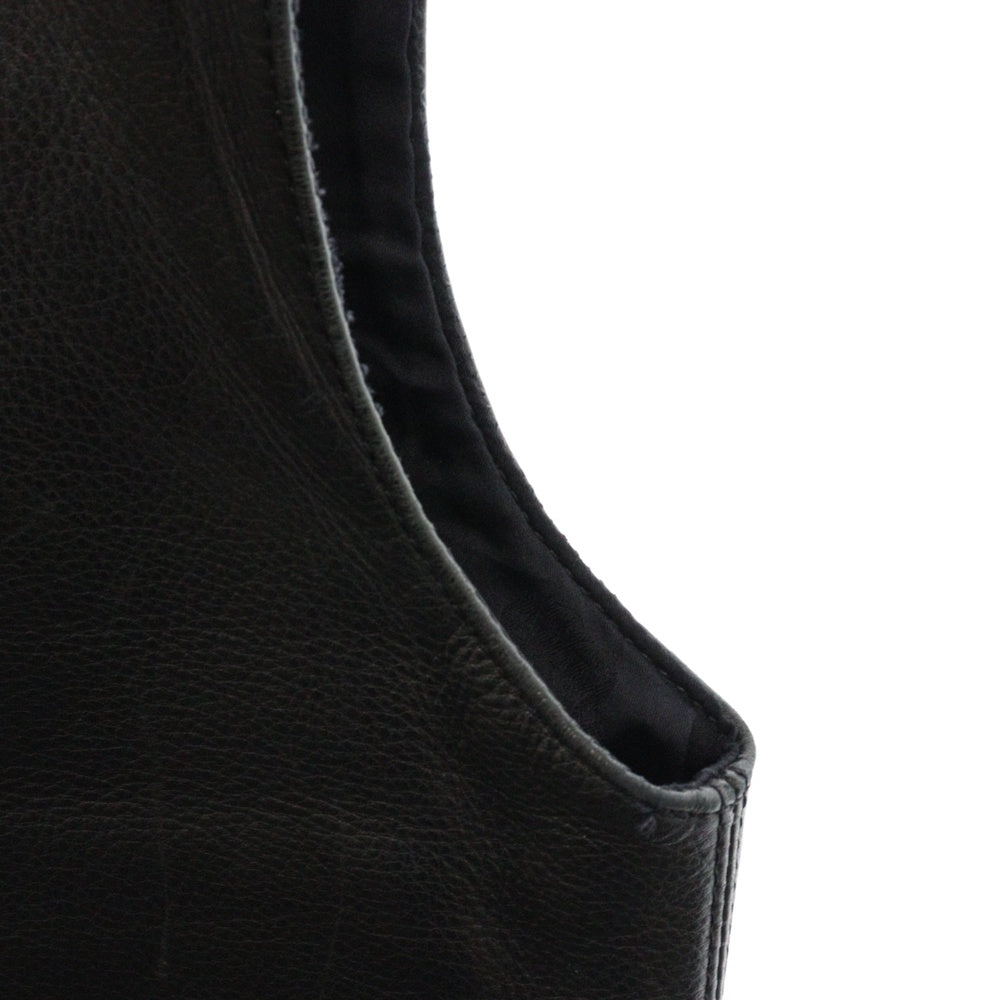 CHROME HEARTS(クロムハーツ) LTHR VEST 6クロスボール レザーベスト ブラック
