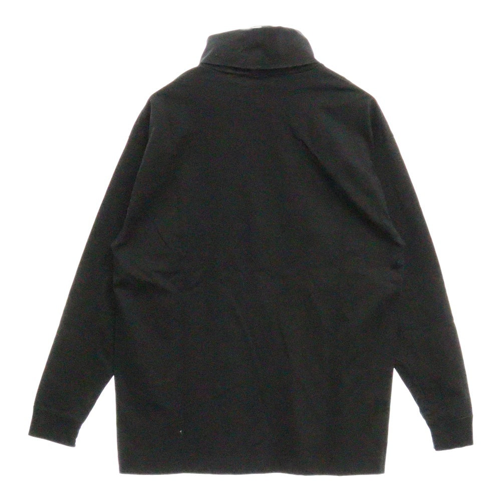 ATON(エイトン) オーバーサイズ タートルネック 長袖カットソー Tシャツ ブラック 6930902
