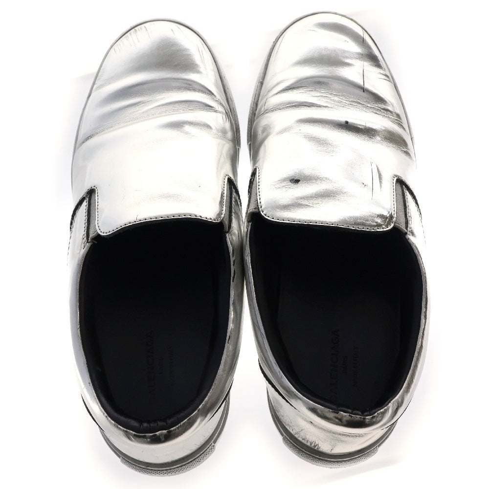 BALENCIAGA(バレンシアガ) エナメル ローカットスニーカー スリッポン シルバー レディース 433299