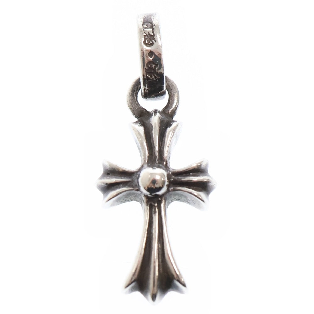 CHROME HEARTS(クロムハーツ) CRS BBYFAT P SAP ベイビーファットクロス PAVEサファイア ペンダントトップ シルバー BCA236 国内インボイス付