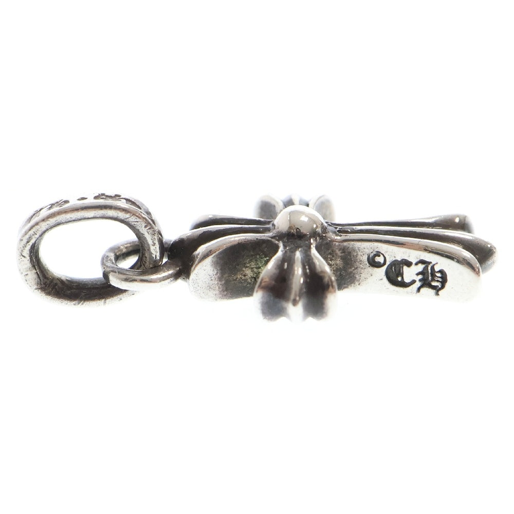 CHROME HEARTS(クロムハーツ) CRS BBYFAT P SAP ベイビーファットクロス PAVEサファイア ペンダントトップ シルバー BCA236 国内インボイス付