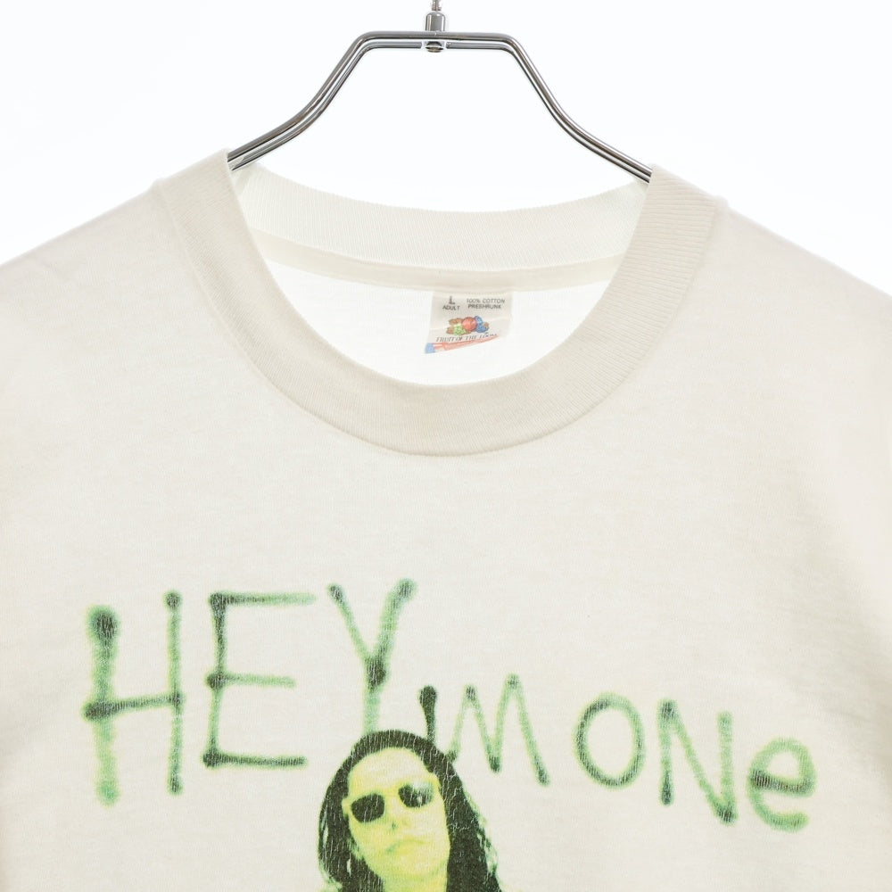 VINTAGE(ヴィンテージ) 90s PJ HARVEY PJ ハーヴェイ フロント プリント クルーネック 半袖Tシャツ ホワイト