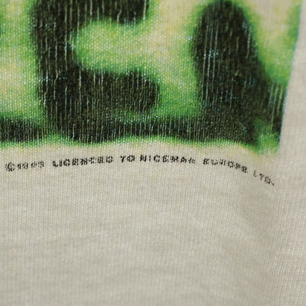 VINTAGE(ヴィンテージ) 90s PJ HARVEY PJ ハーヴェイ フロント プリント クルーネック 半袖Tシャツ ホワイト