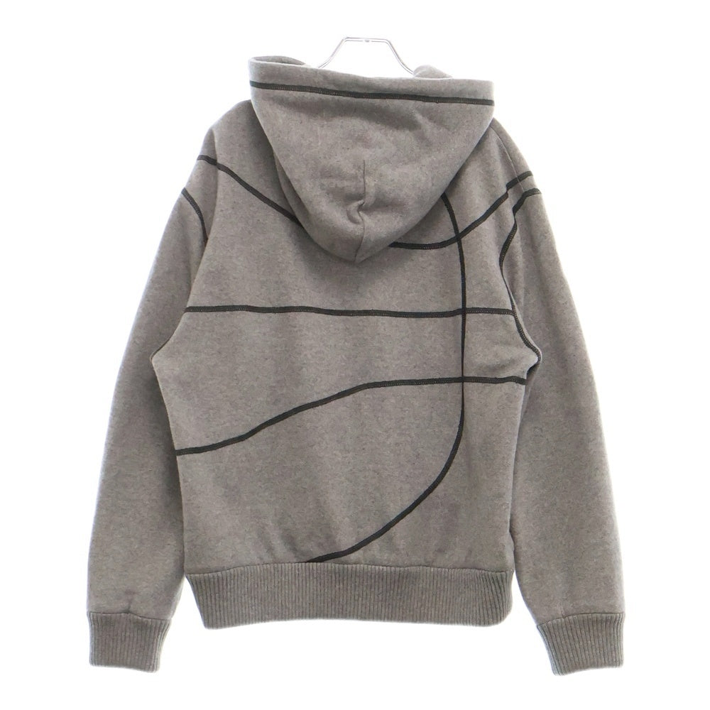 LOUIS VUITTON(ルイヴィトン) 21AW ×NBA カシミヤ混 ジップアップパーカー グレー RM211M ZMG HKY03W