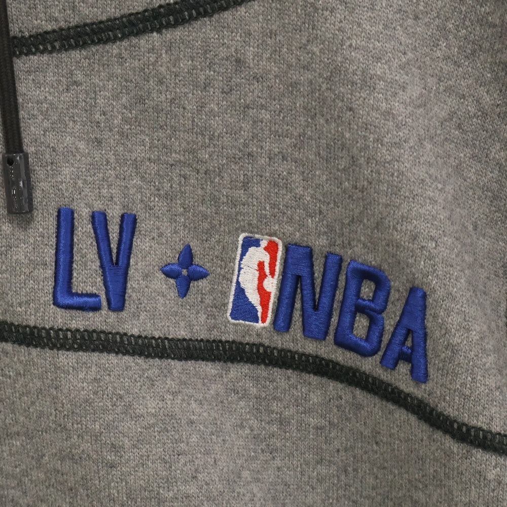 LOUIS VUITTON(ルイヴィトン) 21AW ×NBA カシミヤ混 ジップアップパーカー グレー RM211M ZMG HKY03W