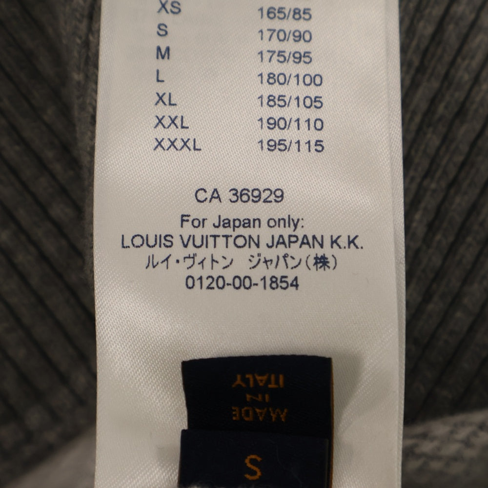 LOUIS VUITTON(ルイヴィトン) 21AW ×NBA カシミヤ混 ジップアップパーカー グレー RM211M ZMG HKY03W