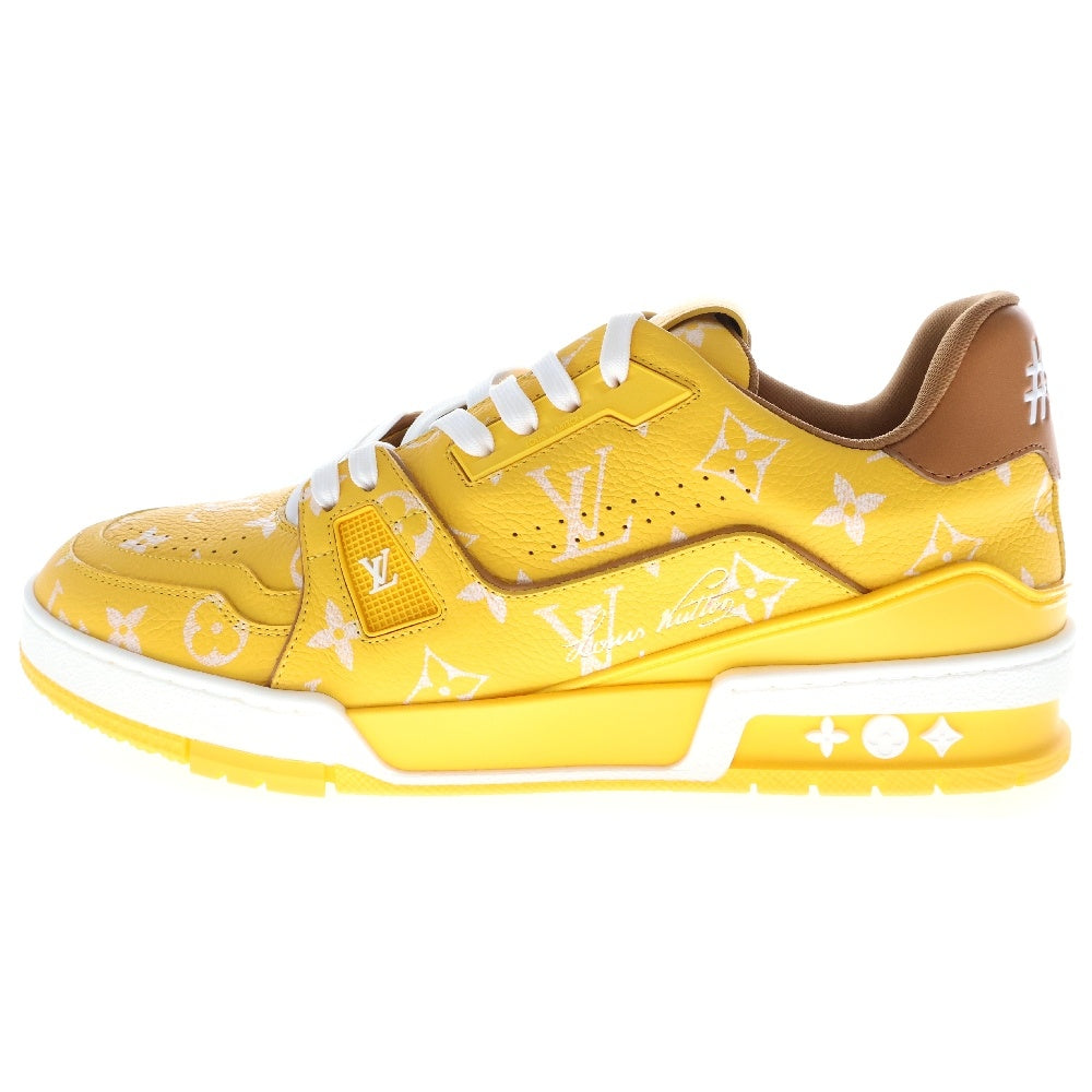 LOUIS VUITTON(ルイヴィトン) 25AW Pharrell Williams LV Trainer ファレルウィリアムス LVトレイナー ラインスニーカー ローカットスニーカー シューズ イエロー