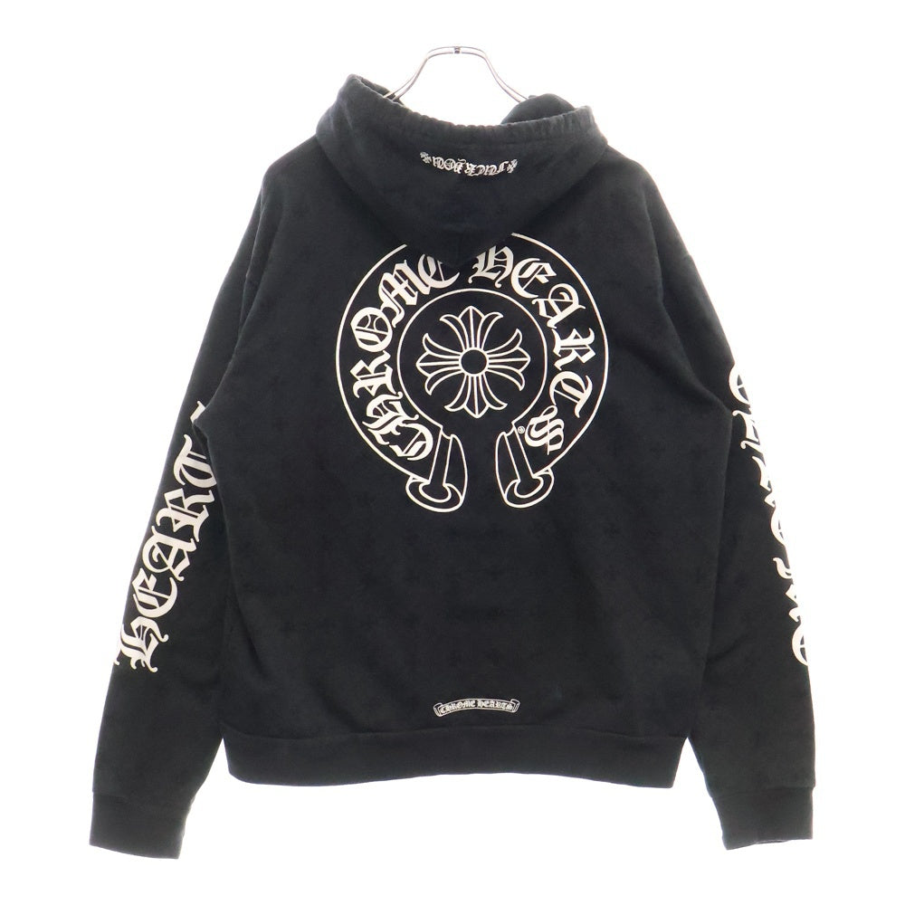 CHROME HEARTS(クロムハーツ) SWTSHRT PLVR CHプラス総柄プルオーバーパーカーブラック