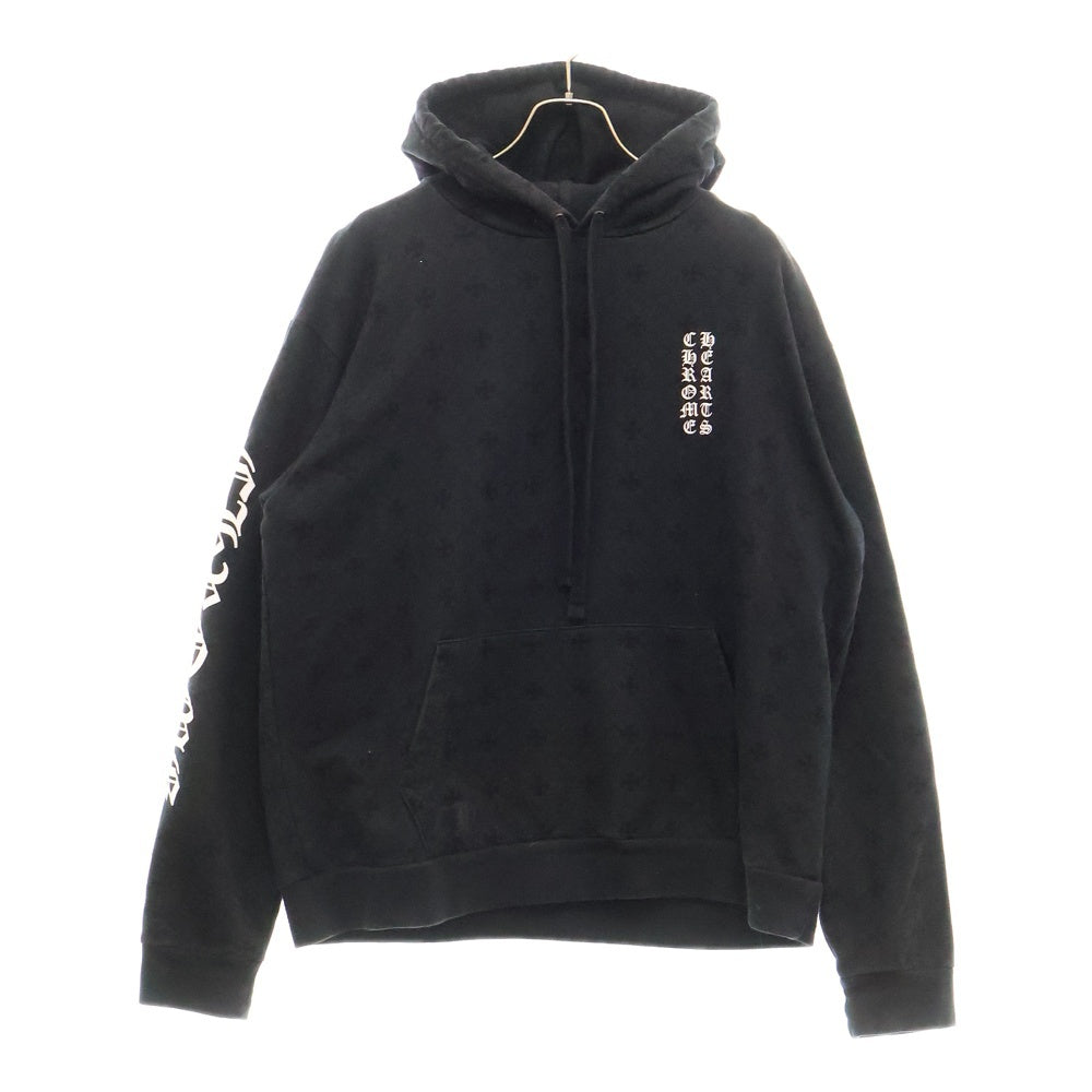 CHROME HEARTS(クロムハーツ) SWTSHRT PLVR CHプラス総柄プルオーバーパーカーブラック