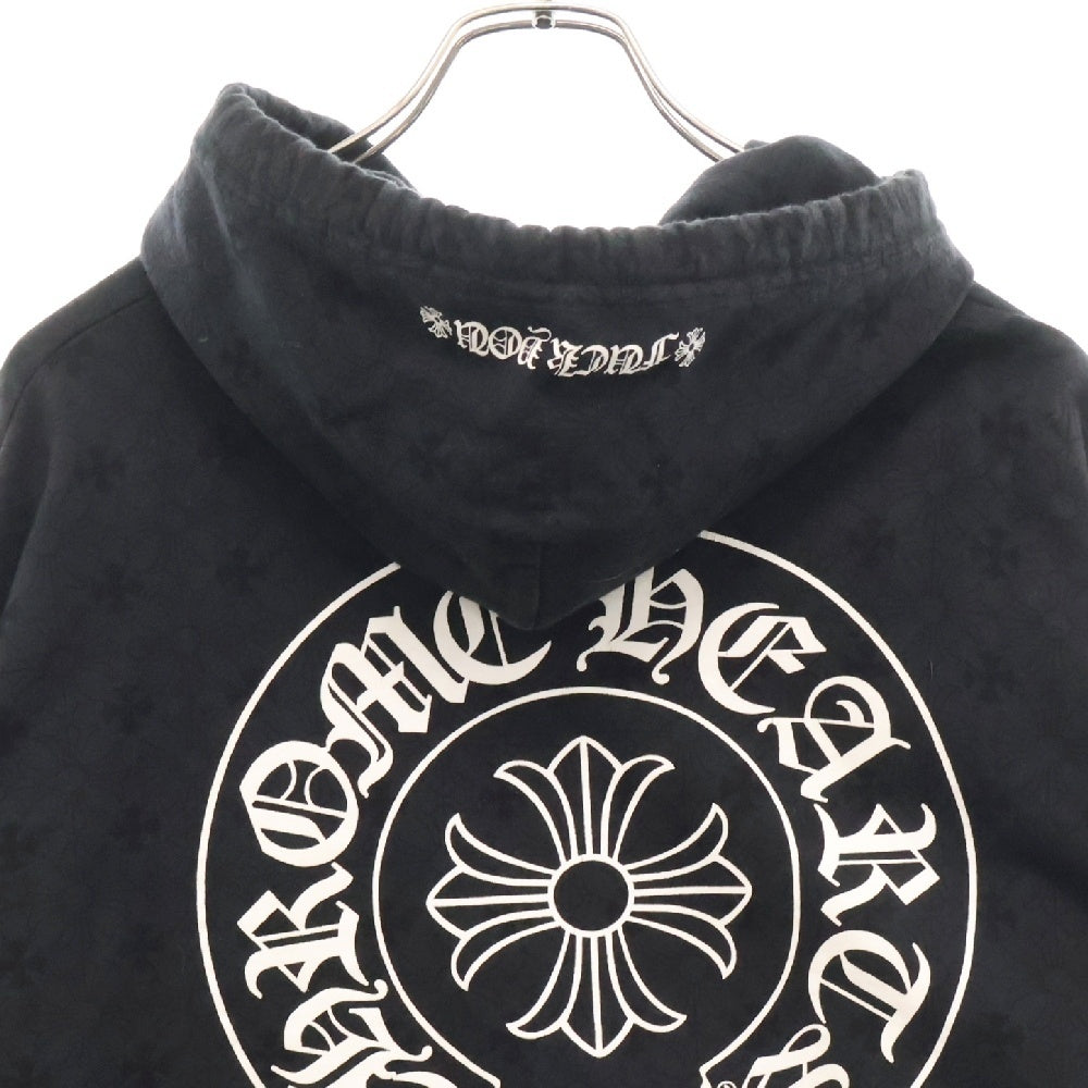 CHROME HEARTS(クロムハーツ) SWTSHRT PLVR CHプラス総柄プルオーバーパーカーブラック