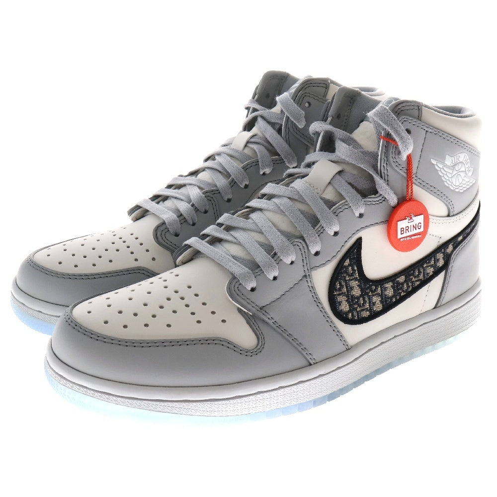 NIKE(ナイキ) ×DIOR AIR JORDAN 1 HIGH OG CN8607-002 エアジョーダン1ハイオージー ディオール ハイカットスニーカー シューズ エアディオール グレー US8/26cm