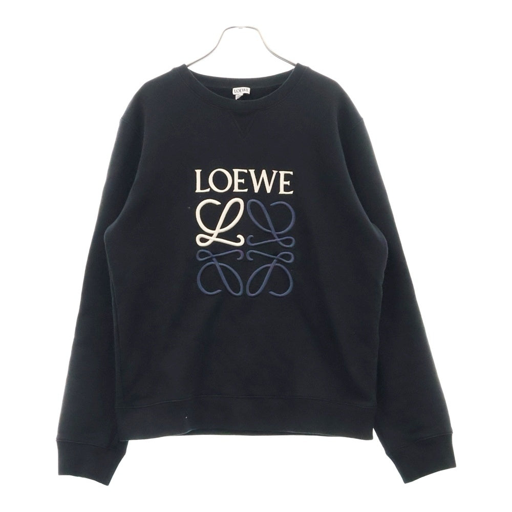 LOEWE(ロエベ) ANAGRAM SWEAT アナグラム クルーネック 長袖スウェット ブラック H526Y24J07