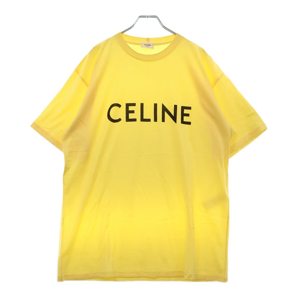 CELINE(セリーヌ) Loose S/S Tee フロントロゴルーズ半袖Tシャツ イエロー 2X681501F