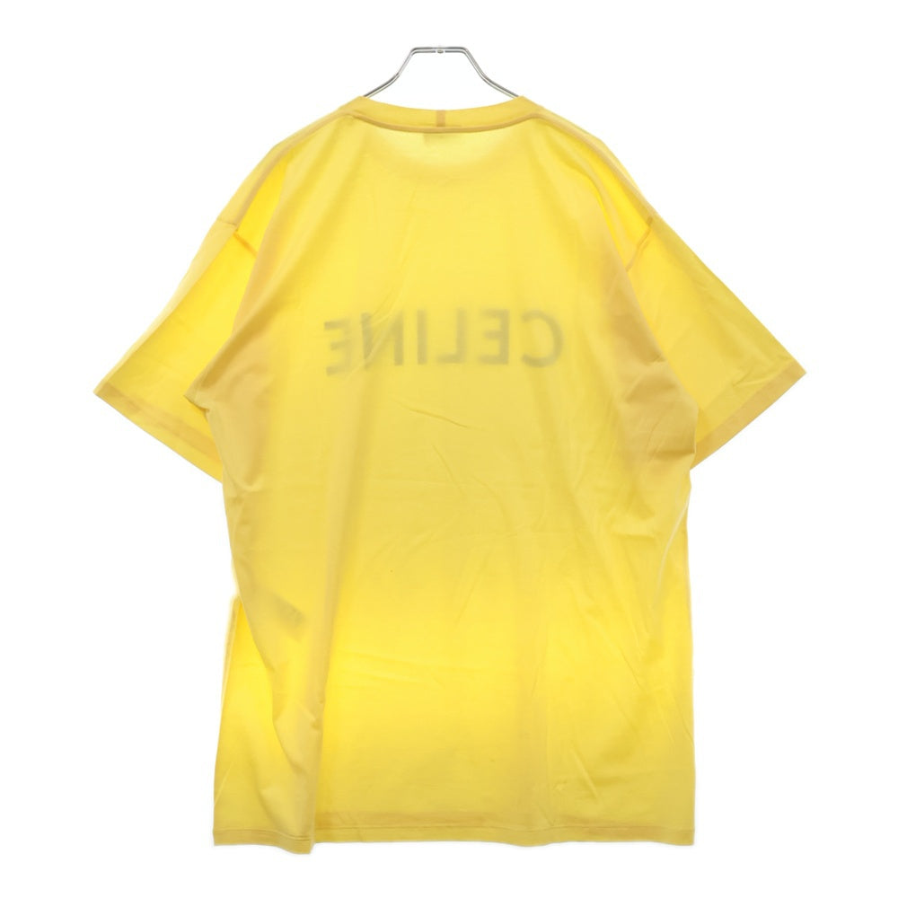 CELINE(セリーヌ) Loose S/S Tee フロントロゴルーズ半袖Tシャツ イエロー 2X681501F
