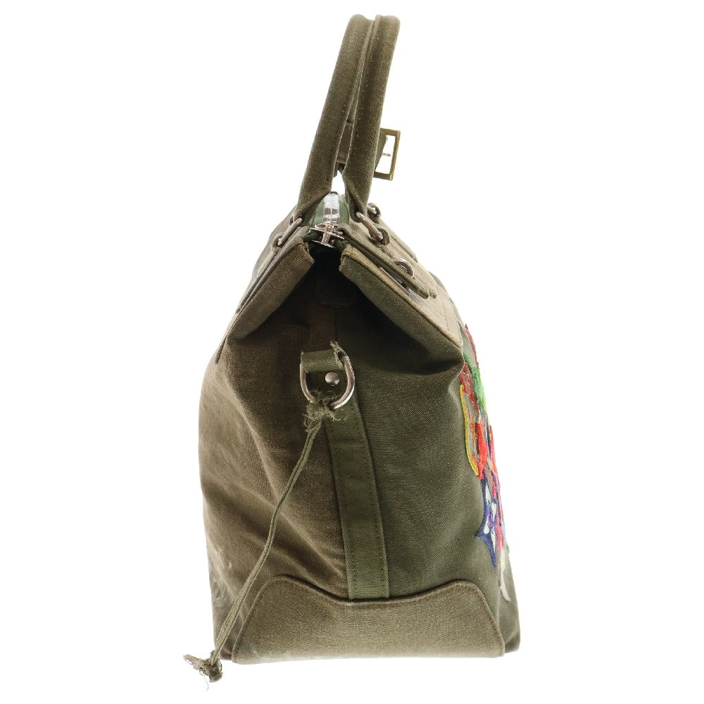 READY MADE(レディメイド) GYM BAG U.S ARMY DUFFLE BAG ジムバッグ ワッペン 2Way ショルダーバッグ グリーン