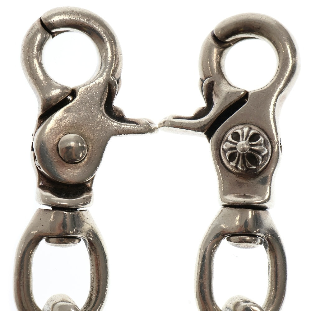 CHROME HEARTS(クロムハーツ) CLASSIC SHORT-T/ 2クリップショートクラシック ウォレットチェーン シルバー BCA068