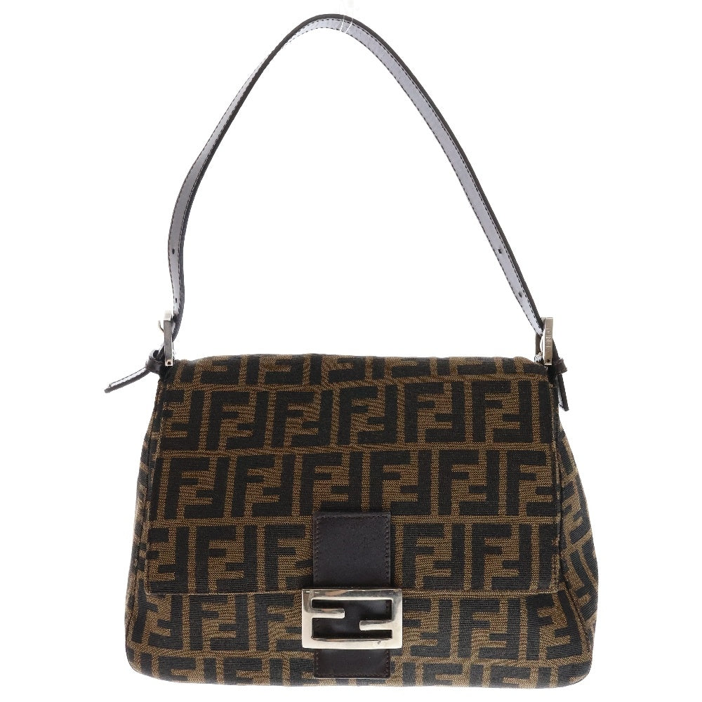 FENDI(フェンディ) ズッカ柄 マンマバケット ワンショルダー バッグ ブラウン レディース