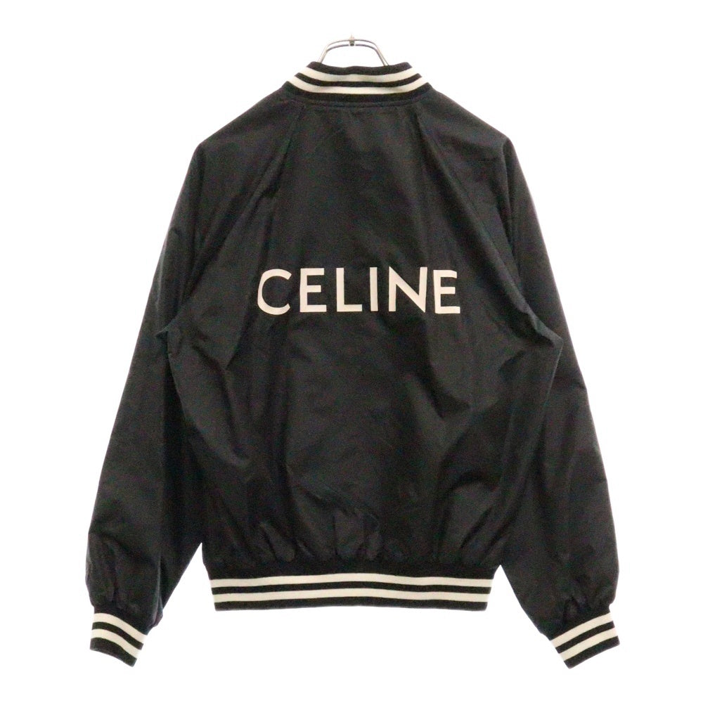 CELINE(セリーヌ) 22SS バックロゴ ナイロン テディジャケット ブラック 2W365495M