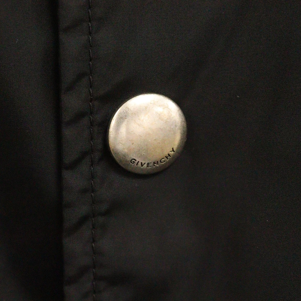 GIVENCHY(ジバンシィ) Back Logo Coach Jacket バックロゴ ナイロン コーチジャケット ブラック BM00QF13RR