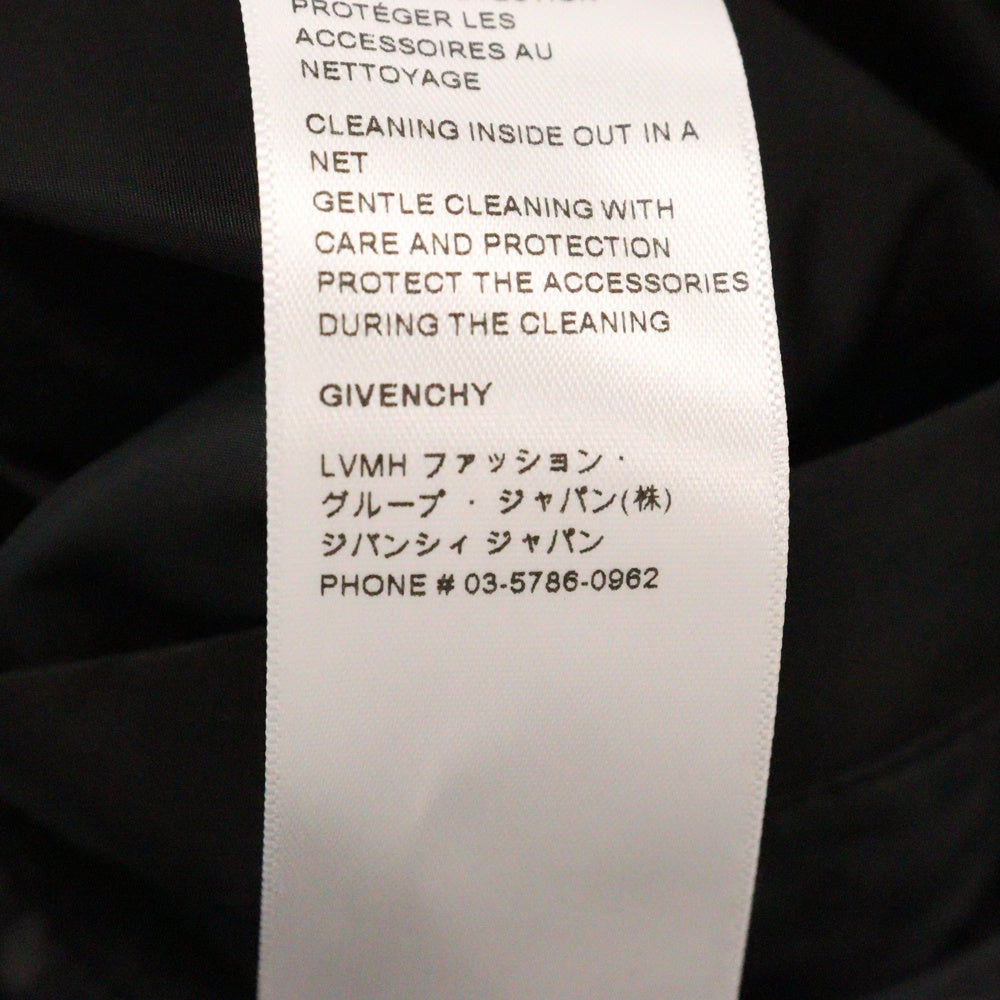 GIVENCHY(ジバンシィ) Back Logo Coach Jacket バックロゴ ナイロン コーチジャケット ブラック BM00QF13RR