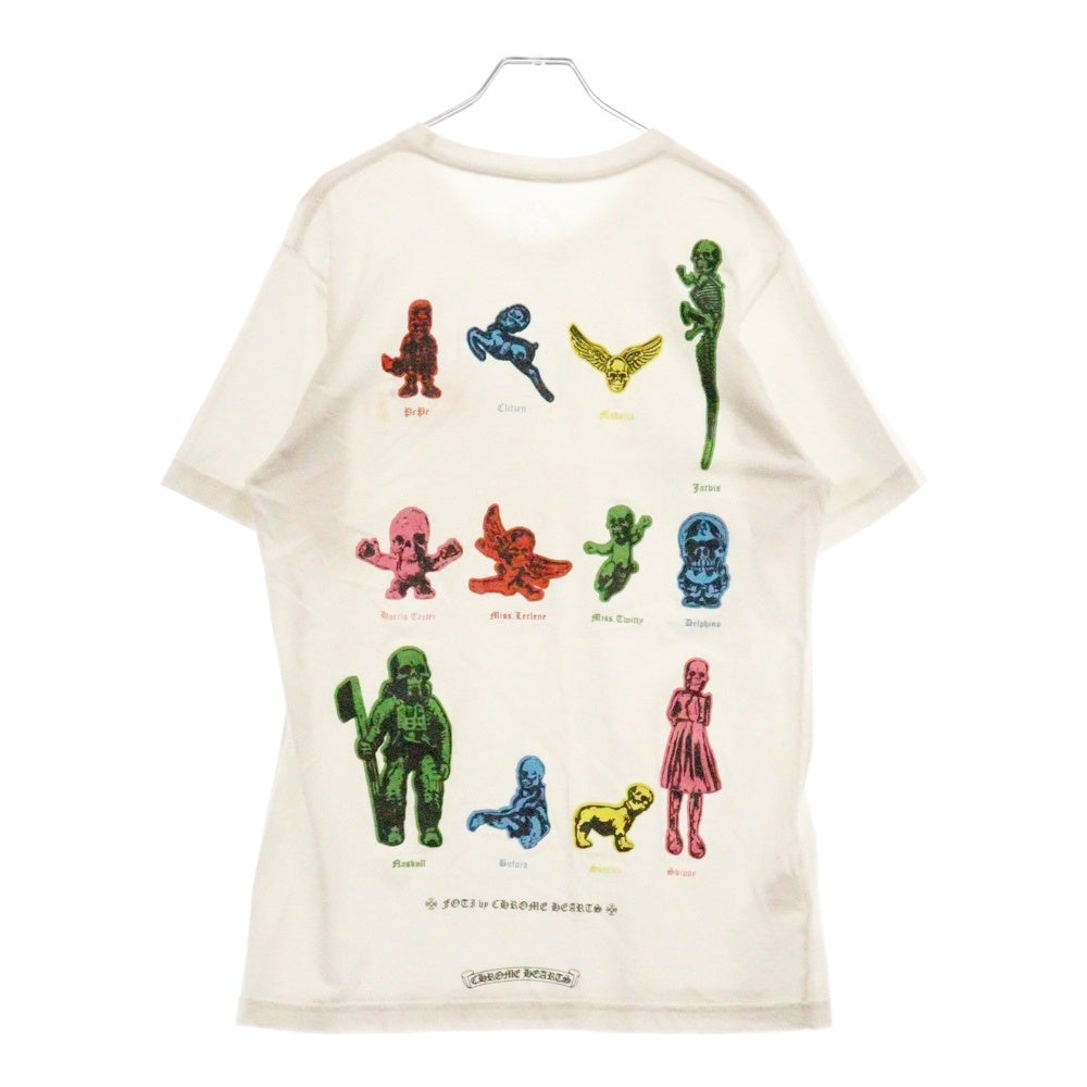 CHROME HEARTS(クロムハーツ) CH FOTI フォティ 両面プリント クルーネック 半袖tシャツ ホワイト