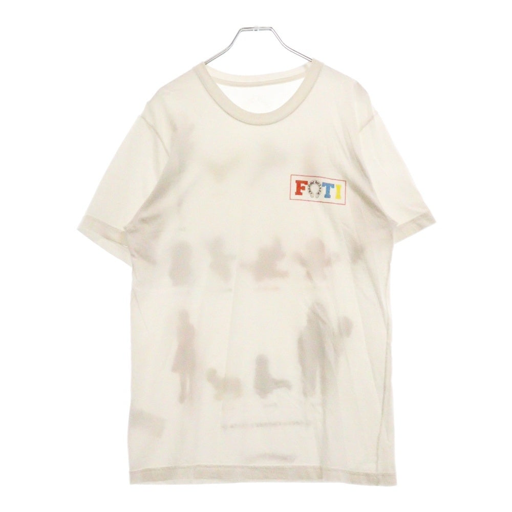 CHROME HEARTS(クロムハーツ) CH FOTI フォティ 両面プリント クルーネック 半袖tシャツ ホワイト