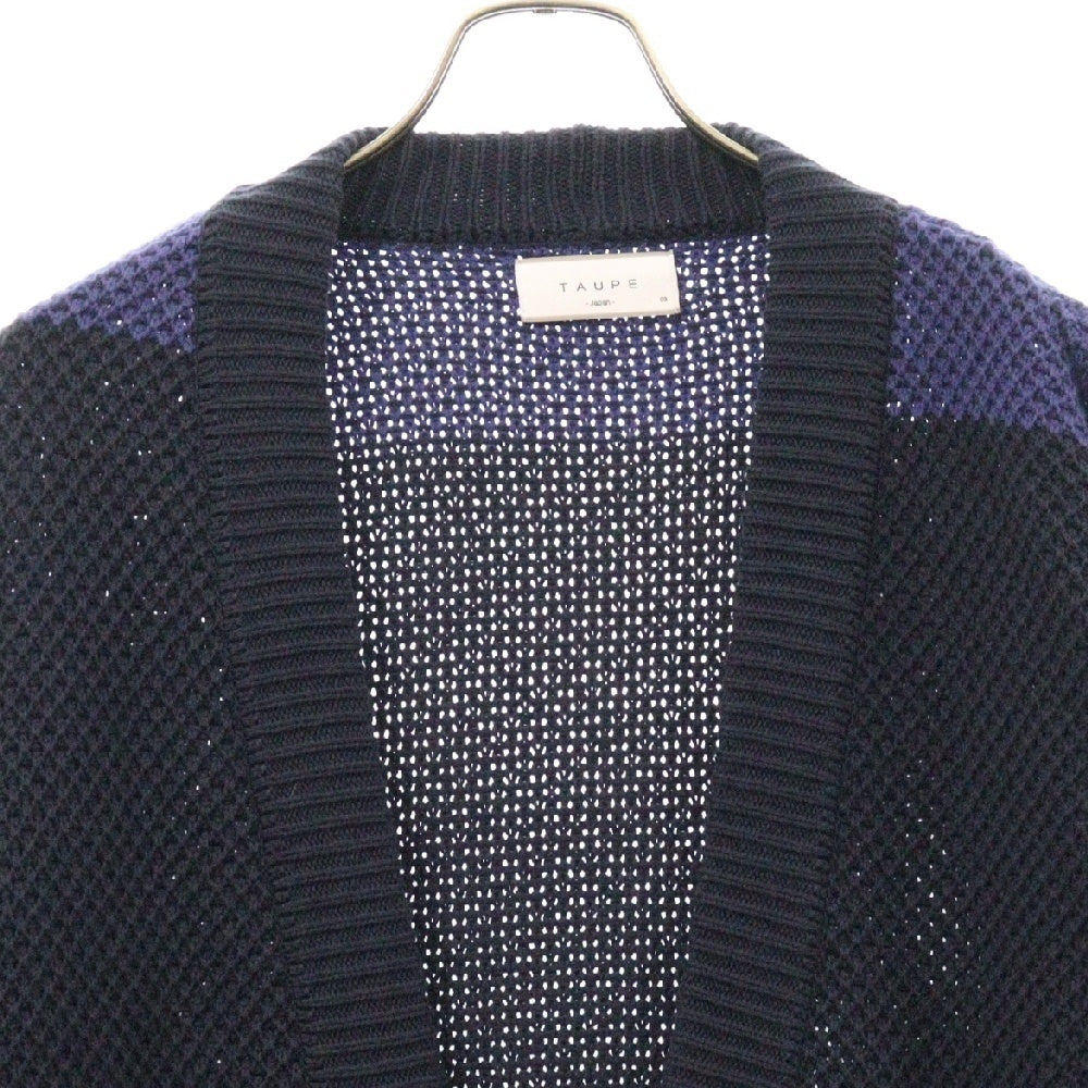TAUPE(トープ) RAHBEN WAFFLE KNIT CARDIGAN ワッフルニット カーディガン ネイビー TPM22307001