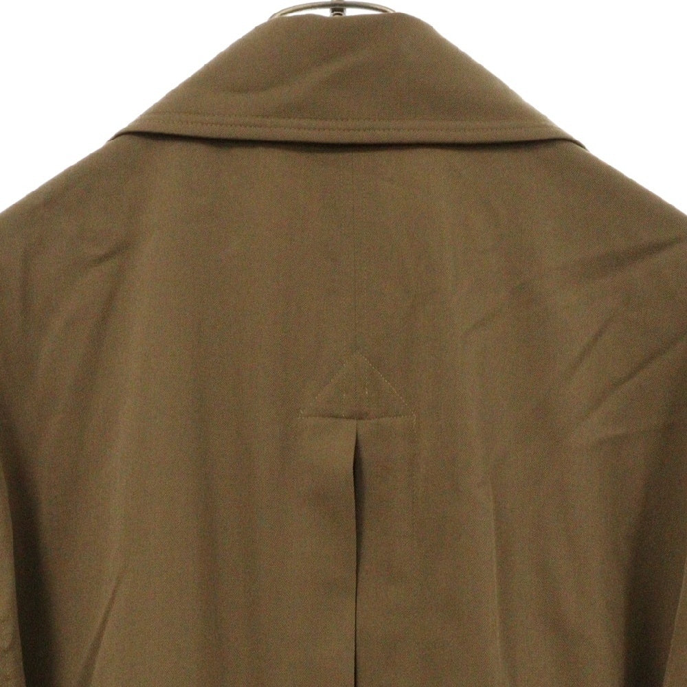 YOKE(ヨーク) 21AW OVERSIZED DOUBLE BRESTED COAT オーバーサイズ ダブルブレスト トレンチコート ブラウン YK21AW0256C