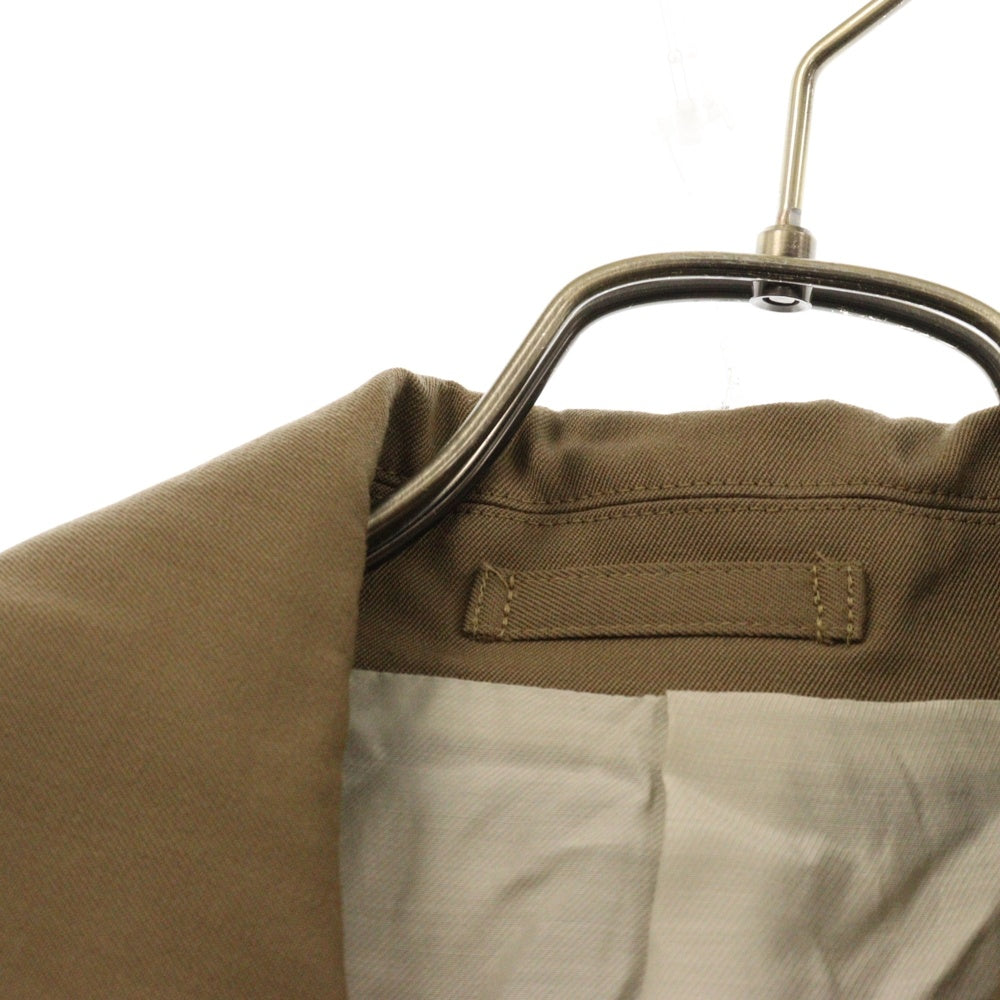 YOKE(ヨーク) 21AW OVERSIZED DOUBLE BRESTED COAT オーバーサイズ ダブルブレスト トレンチコート ブラウン YK21AW0256C