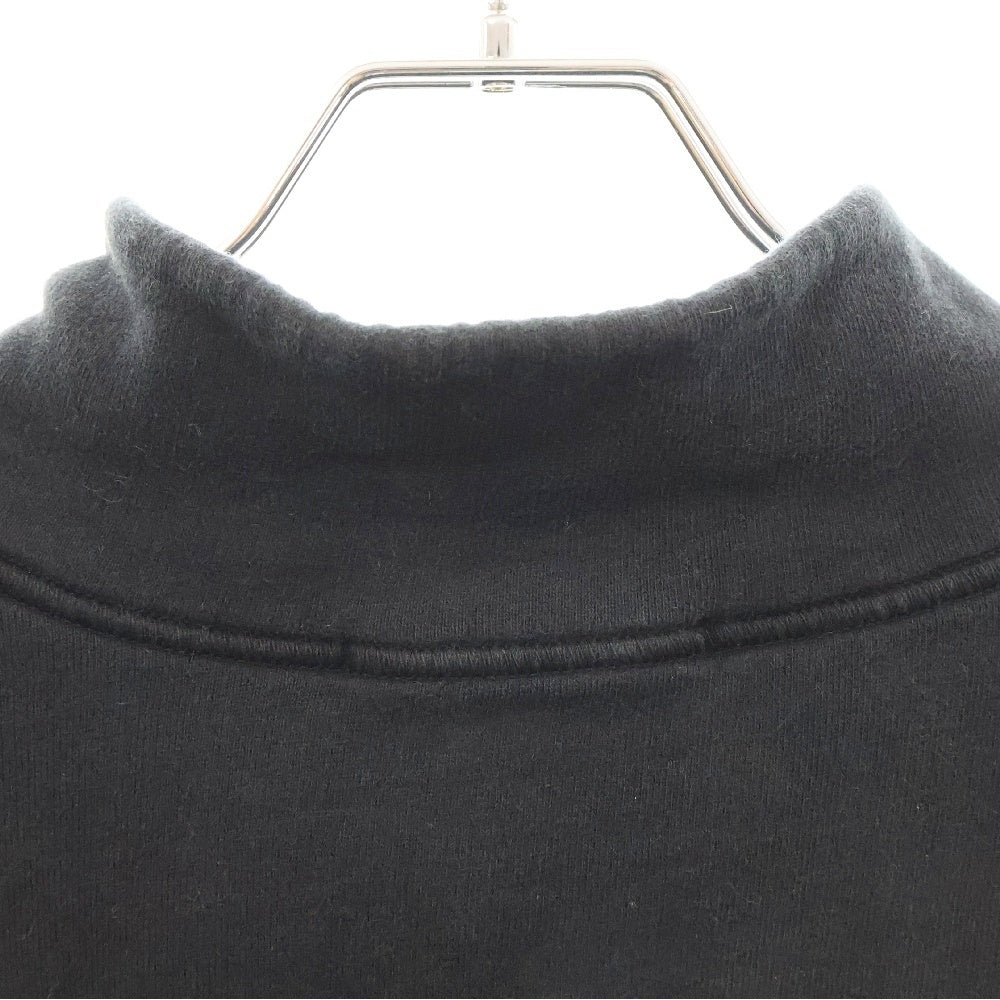 STONE ISLAND(ストーンアイランド) 22AW LogoPatch Halfzip Sweatshirt ロゴワッペン付 ハーフジップ スウェット ブラック 771561920