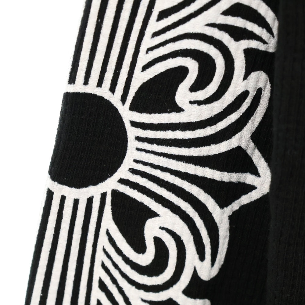 CHROME HEARTS(クロムハーツ) CH L S 1 Thermal 袖フローラルサーマル長袖カットソー ブラック