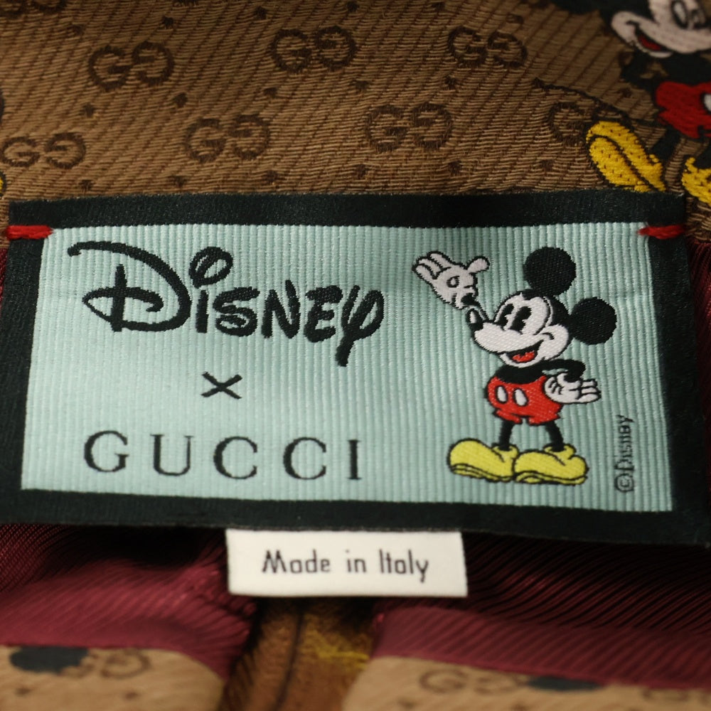 GUCCI(グッチ) xDisney GG Mickey Mouse Skirt ミッキー総柄 2ポケット レディーススカート ブラウン 602249