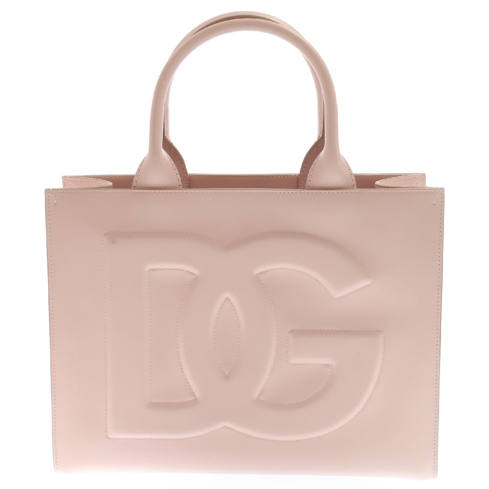 DOLCE & GABBANA(ドルチェアンドガッバーナ) DGデイリー レザー ショッピング ハンドバッグ ピンク BB70233