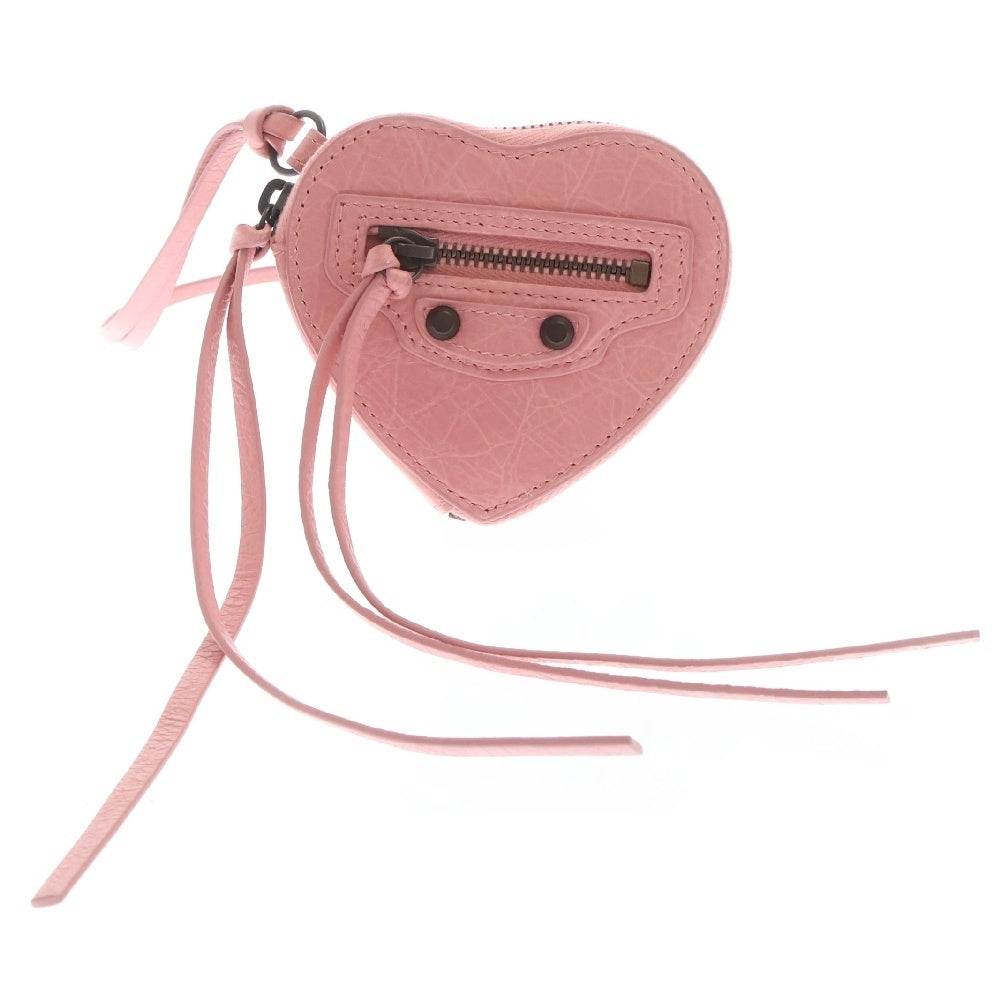 BALENCIAGA(バレンシアガ) 25SS LE CITY CHARM HEART BOX ルシティ チャーム ハート型コインケース ピンク 81966