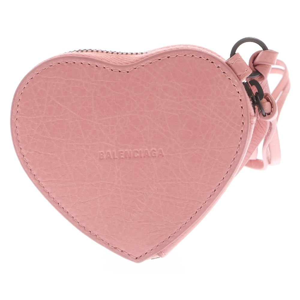 BALENCIAGA(バレンシアガ) 25SS LE CITY CHARM HEART BOX ルシティ チャーム ハート型コインケース ピンク 81966